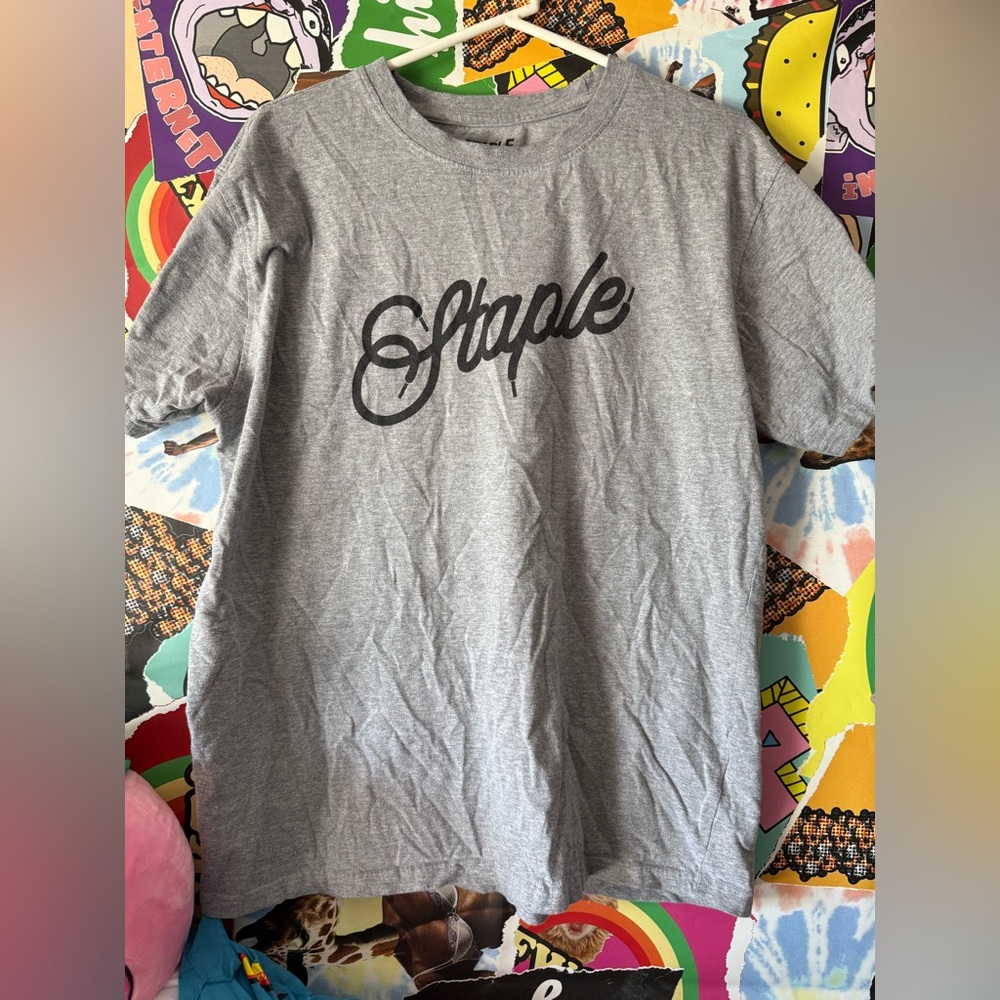 Staple + Thread Beast Men's Short Sleeve Cotton T Shirt Size XL Grey